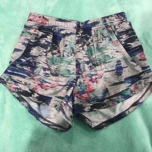 multi-colored adidas shorts